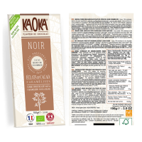 CHOCOLAT NOIR + ECLATS DE FEVES 100 G KAOKA