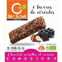 BARRES CÉRÉALES CHOCO-NOISETTE-RAISIN 125 G
